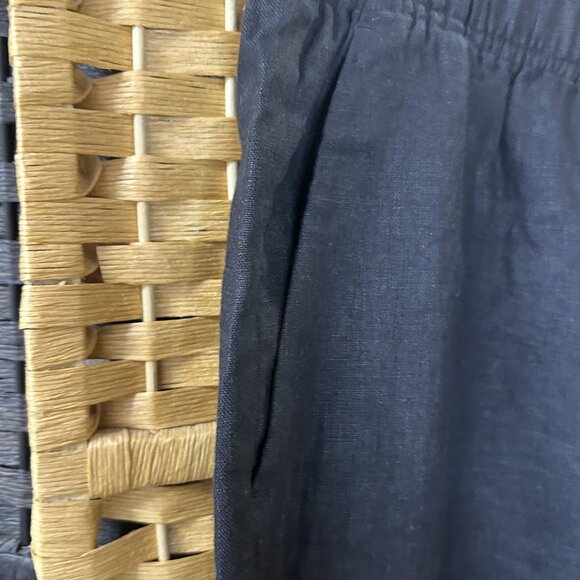 Bimba Y Lola Womens Linen Pull-On Trouser Pants Black Size Small - Picture 5 of 6